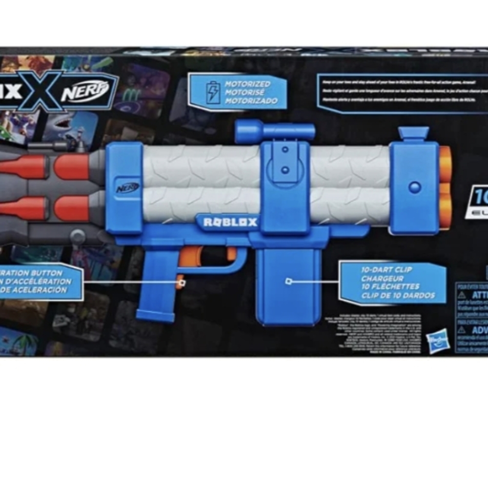 Nerf Roblox Blue and Orange Blaster